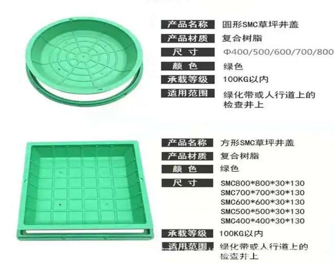 西陵树脂复合种植井盖展示